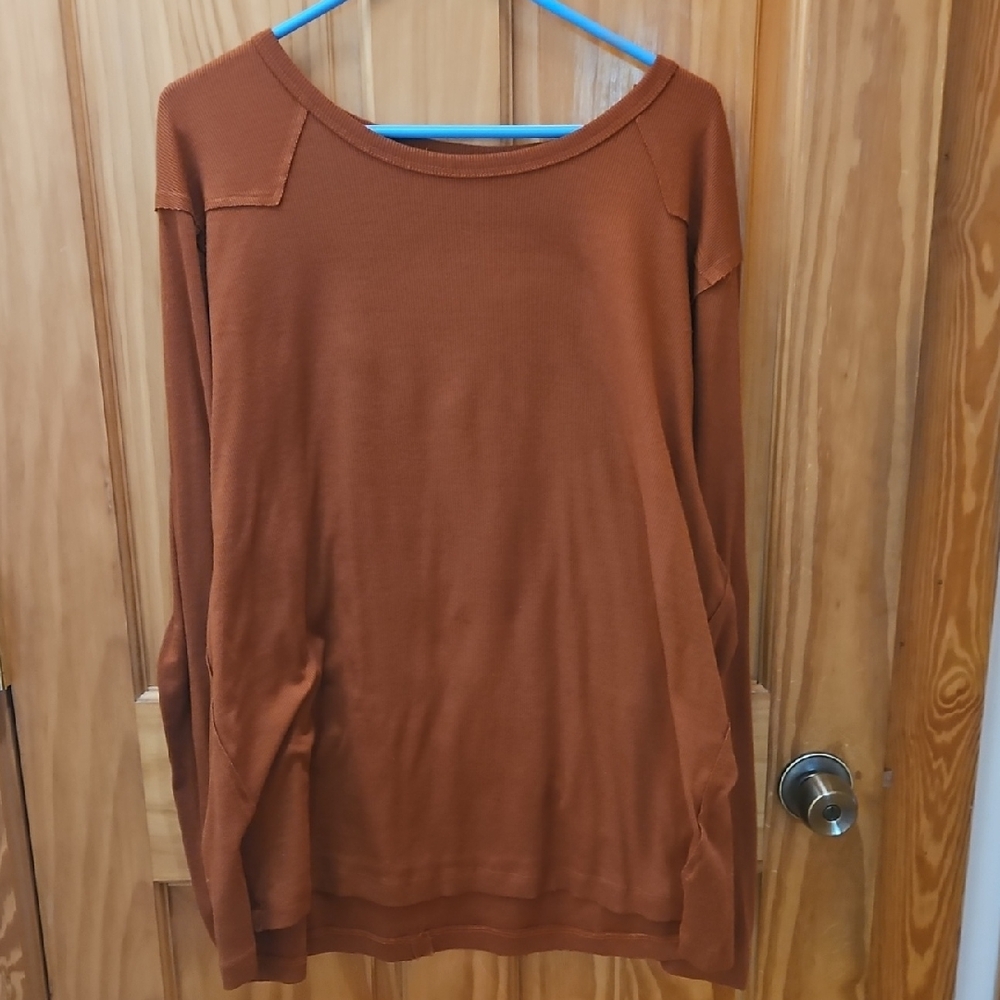 Rust Long Sleeve Top